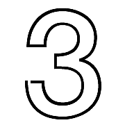 Die Zahl 3 im Abschnitt 