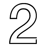 Die Zahl 2 im Abschnitt 
